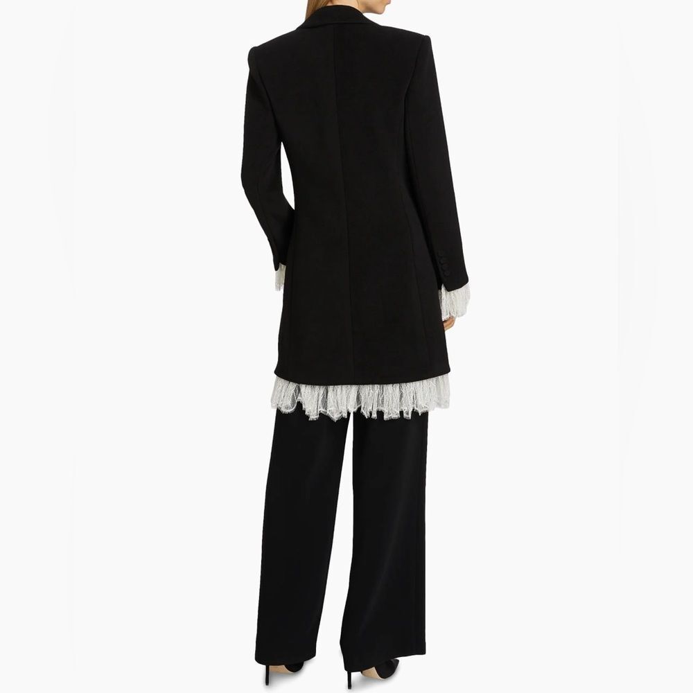 Cinq à Sept Roxie Lace-Trim Tailored Coat size S - Picture 4 of 16